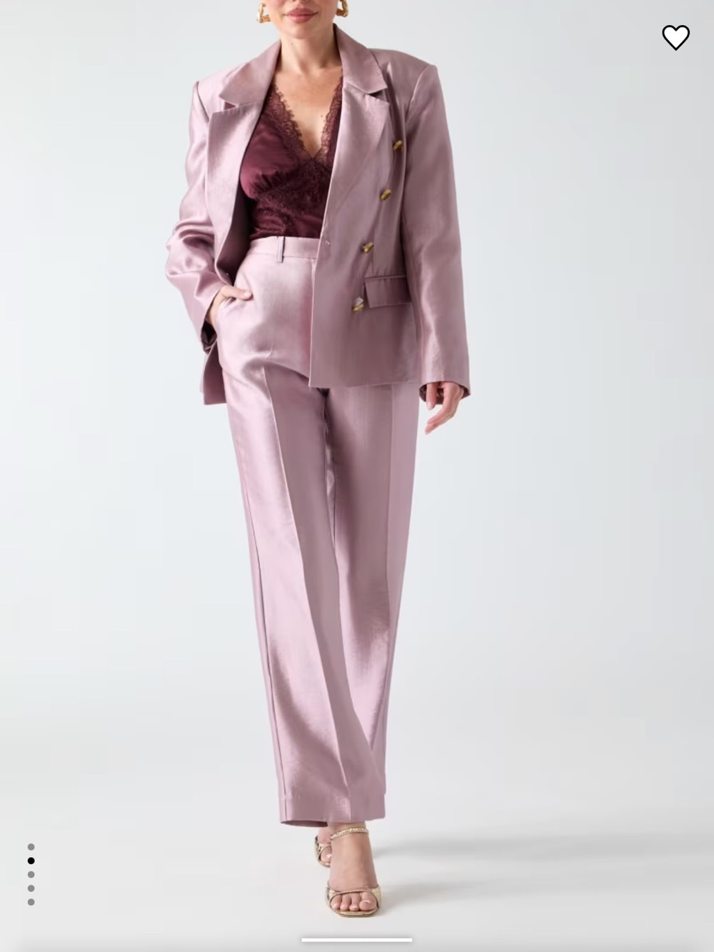 GUESS Eco Milla Women's Straight-Leg Pant in Mauve